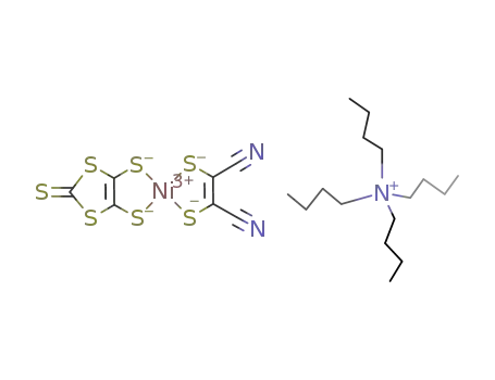 tetrabutylammonium (2-thioxo-1,3-dithiole-4,5-dithiolate)(maleonitrile dithiolate)nickel(II)
