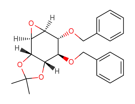 (3aα,4α,5β,6α,7α,7aα)-4,5-bis(benzyloxy)-6,7-epoxyhexahydro-2,2-dimethylbenzo<d>-1,3-dioxole
