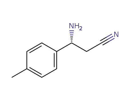 Molecular Structure of 1228571-66-1 ((3R)-3-amino-3-p-tolylpropanenitrile)