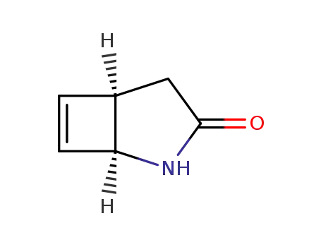 Molecular Structure of 2410-50-6 (2-Azabicyclo[3.2.0]hept-6-en-3-one)
