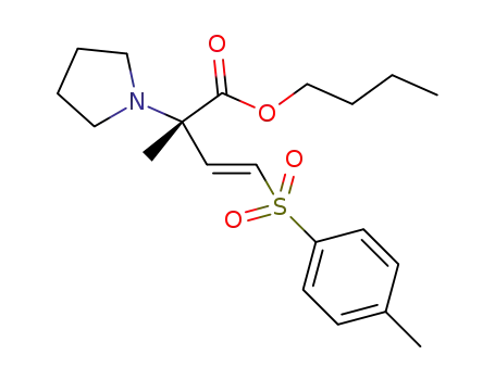 (S,E)-n-butyl 2-methyl-2-(pyrrolidin-1-yl)-4-(p-toluenesulfonyl)but-3-enoate