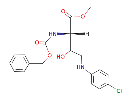 (S)-2-Benzyloxycarbonylamino-4-(4-chloro-phenylamino)-3-hydroxy-butyric acid methyl ester