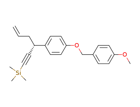 {(R)-3-[4-(4-Methoxy-benzyloxy)-phenyl]-hex-5-en-1-ynyl}-trimethyl-silane