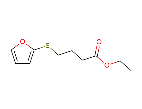 Molecular Structure of 62880-33-5 (Butanoic acid, 4-(2-furanylthio)-, ethyl ester)