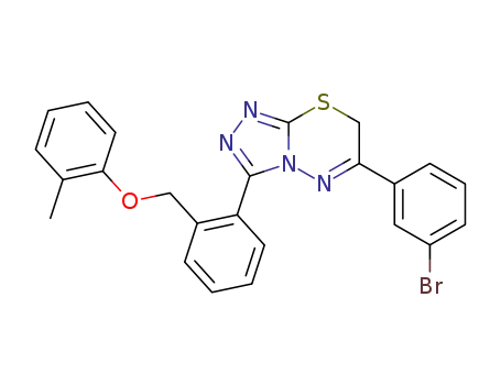 6-(3-bromophenyl)-3-[2-(2-methylphenoxymethyl)phenyl]-7H-[1,2,4]triazolo[3,4-b][1,3,4]thiadiazine