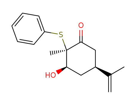 (2R,3R,5S)-3-Hydroxy-5-isopropenyl-2-methyl-2-phenylsulfanyl-cyclohexanone