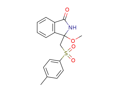 3-p-toluenesulfonylmethyl-3-methoxy-isoindole-1-one