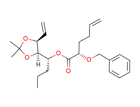 (1R)-1-[(4R,5S)-2,2-dimethyl-5-vinyl-1,3-dioxolan-4-yl]butyl (2S)-2-(benzyloxy)-5-hexenoate