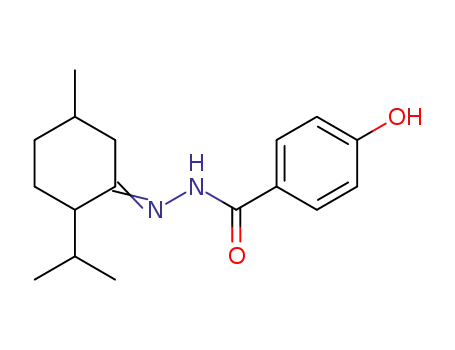 4-hydroxy-N'-[5-methyl-2-(propan-2-yl)cyclohexylidene]benzohydrazide