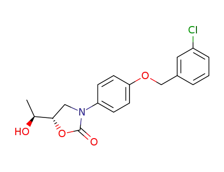 (S)-3-[4-(3-Chloro-benzyloxy)-phenyl]-5-((S)-1-hydroxy-ethyl)-oxazolidin-2-one