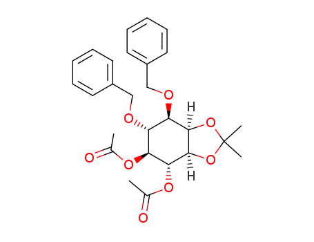 (+/-)-4,5-di-O-acetyl-1,6-di-O-benzyl-2,3-O-isopropylidene-myo-inositol