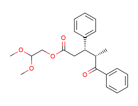 anti-2,2-dimethoxyethyl 4-methyl-5-oxo-3,5-diphenylpentanoate