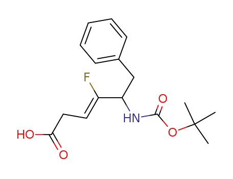 (Z)-5-tert-Butoxycarbonylamino-4-fluoro-6-phenyl-hex-3-enoic acid