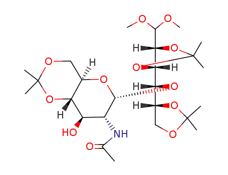 4-O-(2-acetamido-2-deoxy-4,6-O-isopropylidene-α-D-gluco-pyranosyl)-2,3;5,6-di-O-isopropylidene-aldehydo-D-glucose dimethyl acetal
