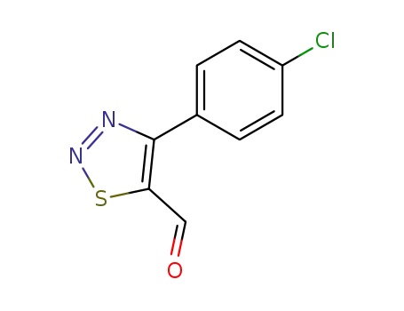 4-(p-chlorophenyl)-1,2,3-thiadiazole-5-carbaldehyde