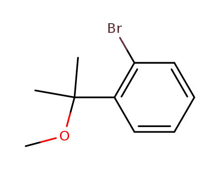 Molecular Structure of 134024-27-4 (1-Bromo-2-(1-methoxy-1-methyl-ethyl)-benzene)