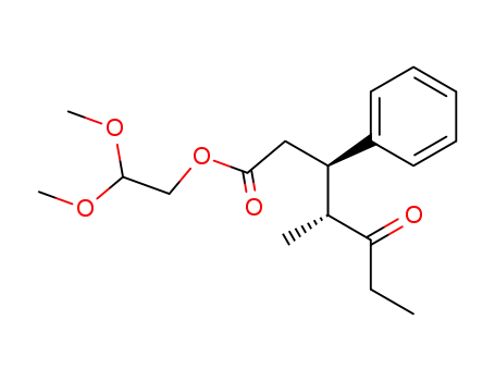 anti-2,2-dimethoxyethyl 4-methyl-5-oxo-3-phenylheptanoate