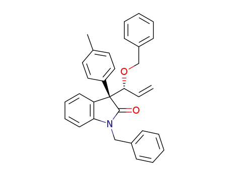 1-benzyl-3-(R)-(1-(R)-benzyloxyallyl)-3-p-tolylindolin-2-one
