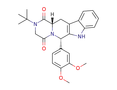 (6S,12aS)-2-tert-butyl-6-(3,4-dimethoxyphenyl)-2,3,6,7,12,12a-hexahydropyrazino[1',2':1,6]pyrido[3,4-b]indole-1,4-dione