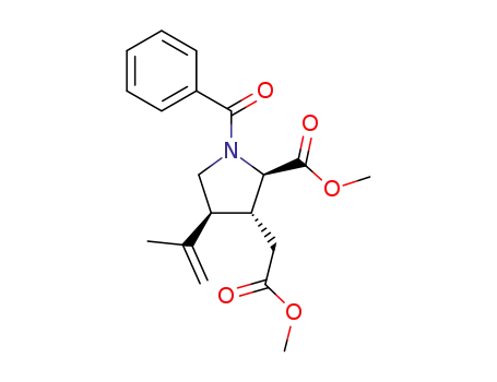 (2R,3R,4S)-1-Benzoyl-4-isopropenyl-3-methoxycarbonylmethyl-pyrrolidine-2-carboxylic acid methyl ester