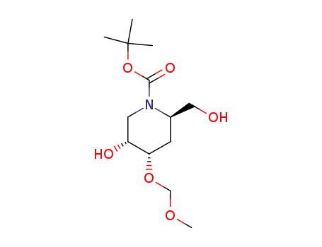 (2R,4S,5R)-5-Hydroxy-2-hydroxymethyl-4-methoxymethoxy-piperidine-1-carboxylic acid tert-butyl ester
