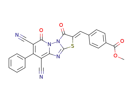 (Z)-methyl 4-((9-cyano-7-isocyano-3,6-dioxo-8-phenyl-3,6-dihydro-2H-thiazolo[3',2':2,3][1,2,4]triazolo[1,5-a]pyridin-2-ylidene)methyl)benzoate