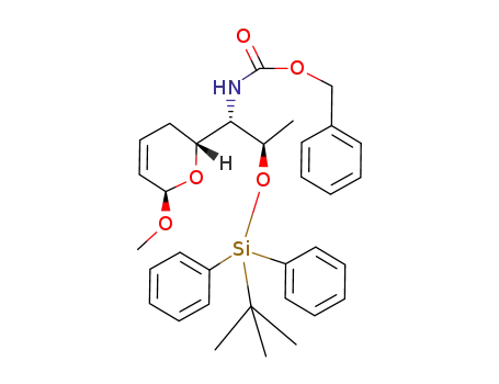 [(1S,2R)-2-(tert-Butyl-diphenyl-silanyloxy)-1-((2R,6R)-6-methoxy-3,6-dihydro-2H-pyran-2-yl)-propyl]-carbamic acid benzyl ester