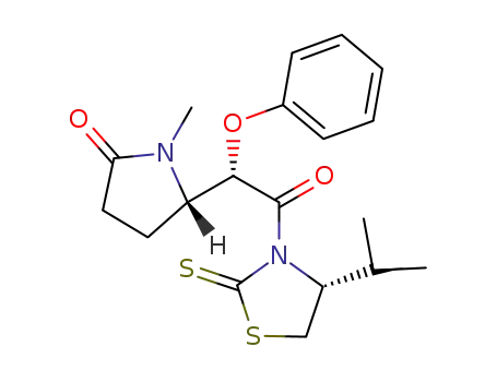 3-(2(S)-(1-methyl-5-oxo-2(S)-pyrrolidinyl)phenoxyacetyl)-4(R)-isopropyl-1,3-thiazolidine-2-thione