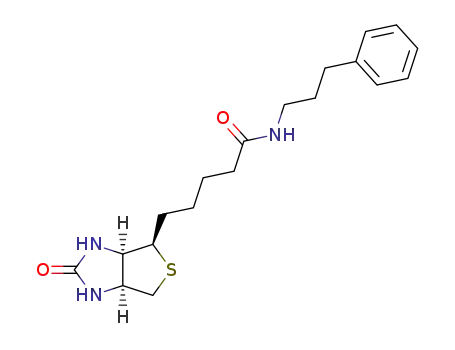 5-((3aS,6R,6aR)-2-Oxo-hexahydro-thieno[3,4-d]imidazol-6-yl)-pentanoic acid (3-phenyl-propyl)-amide
