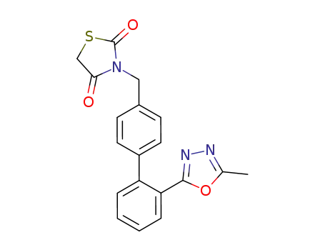 3-[{2'-(5-methyl-1,3,4-oxadiazol-2-yl)-(1,1'-biphenyl)-4-yl}methyl]-2,4-dioxo-1,3-thiazolidine