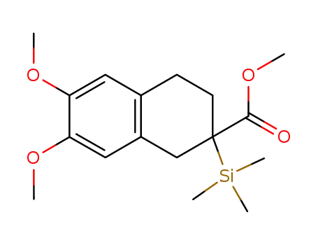 6,7-Dimethoxy-2-trimethylsilanyl-1,2,3,4-tetrahydro-naphthalene-2-carboxylic acid methyl ester