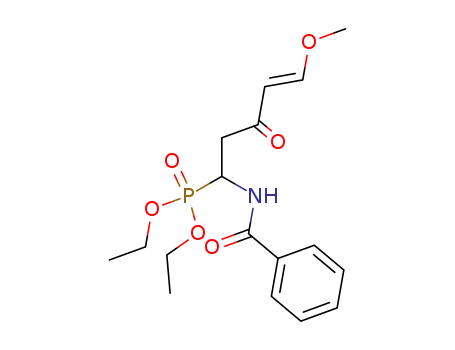 ((E)-1-Benzoylamino-5-methoxy-3-oxo-pent-4-enyl)-phosphonic acid diethyl ester