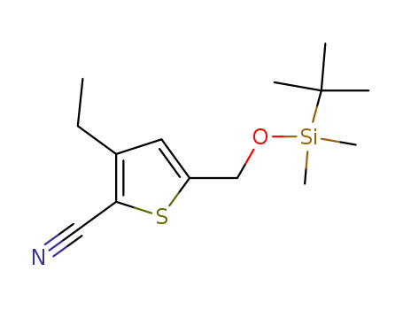 5-({[tert-butyl(dimethyl)silyl]oxy}methyl)-3-ethylthiophene-2-carbonitrile