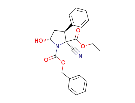 (2R,3S,5R)-1-benzyl 2-ethyl-2-cyano-5-hydroxy-3-phenylpyrrolidine-1,2-dicarboxylate