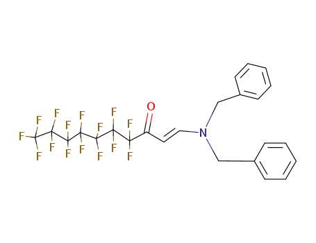 (E)-1-Dibenzylamino-4,4,5,5,6,6,7,7,8,8,9,9,10,10,10-pentadecafluoro-dec-1-en-3-one