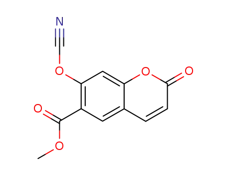 7-cyanato-2-oxo-2<i>H</i>-chromene-6-carboxylic acid methyl ester