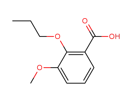 Molecular Structure of 104215-92-1 (3-methoxy-2-propoxybenzoic acid)