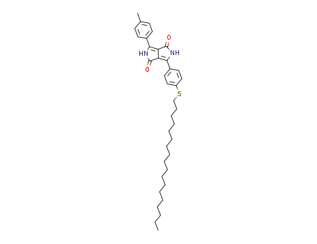 Pyrrolo[3,4-c]pyrrole-1,4-dione,
2,5-dihydro-3-(4-methylphenyl)-6-[4-(octadecylthio)phenyl]-