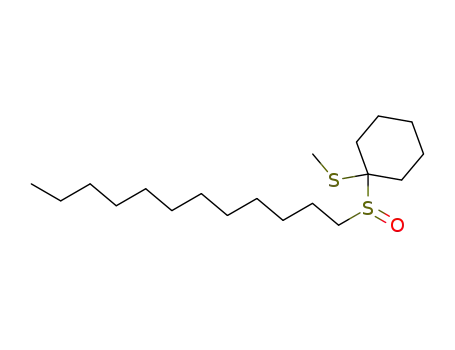Molecular Structure of 58898-10-5 (Cyclohexane, 1-(dodecylsulfinyl)-1-(methylthio)-)