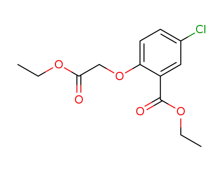 Molecular Structure of 57202-99-0 (ethyl 5-chloro-2-(2-ethoxy-2-oxoethoxy)benzoate)