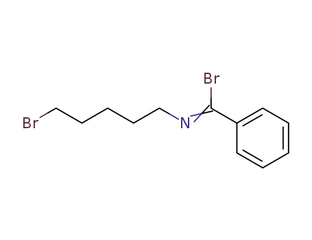 Molecular Structure of 41182-89-2 (N-(5-Bromopentyl)benzimidoyl bromide)
