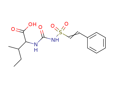 Isoleucine, N-[[[(2-phenylethenyl)sulfonyl]amino]carbonyl]-