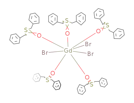 Gd(III)(dibenzylsulphoxide)5(bromide)3