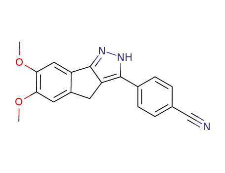 Benzonitrile, 4-(1,4-dihydro-6,7-dimethoxyindeno[1,2-c]pyrazol-3-yl)-