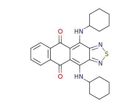 4,11-bis-cyclohexylamino-anthra[2,3-<i>c</i>][1,2,5]thiadiazole-5,10-dione