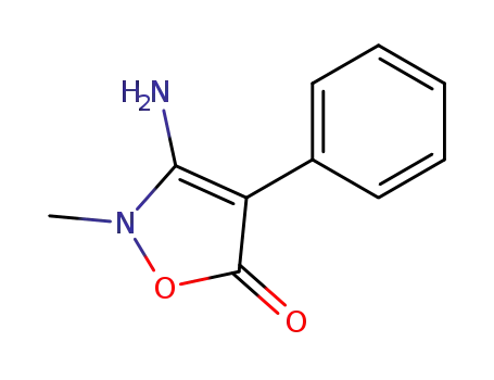 Molecular Structure of 17415-32-6 (3-amino-2-methyl-4-phenylisoxazol-5(2H)-one)