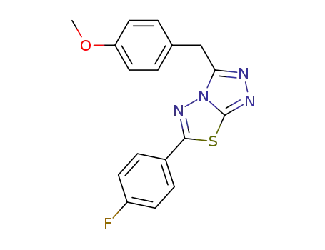 4-{[6-(4-fluorophenyl)[1,2,4]triazolo[3,4-b][1,3,4]thiadiazol-3-yl]methyl}phenyl methyl ether