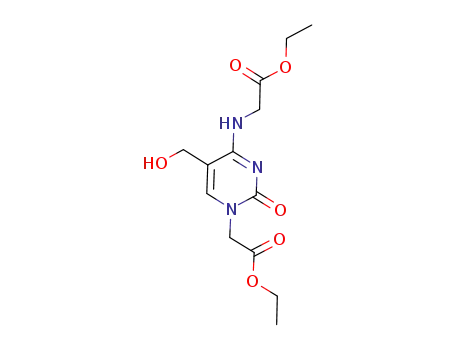 ethyl 4-N-(2-ethoxy-2-oxoethyl)-5-(hydroxymethylcytosin-1-yl)acetate