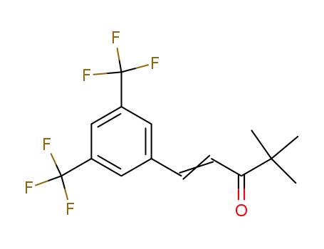 (E)-1-(3,5-Bis-trifluoromethyl-phenyl)-4,4-dimethyl-pent-1-en-3-one