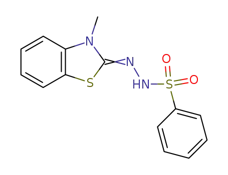 Molecular Structure of 28218-87-3 ((3-Methyl-2(3H)-benzothiazolylidine)hydrazide-benzenesulfonic acid)